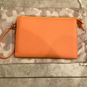 DAGNE DOVER NWOT clutch wallet crossbody peach